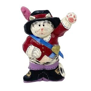 Vintage Midwest of Cannon Falls Cat Prince Figurine 5" Pirate Collectible RARE